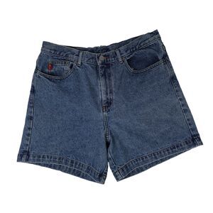 Vintage Guess 90s High Rise Denim Shorts Womens 32 Blue Mom Jean Mexico